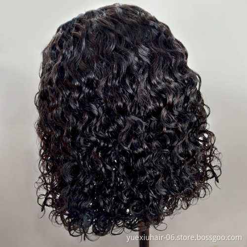Hot Selling Natural Color Curly BOB Wig Cuticle Aligned Raw Virgin Hair Short 8 inch BOB Human Hair Wig